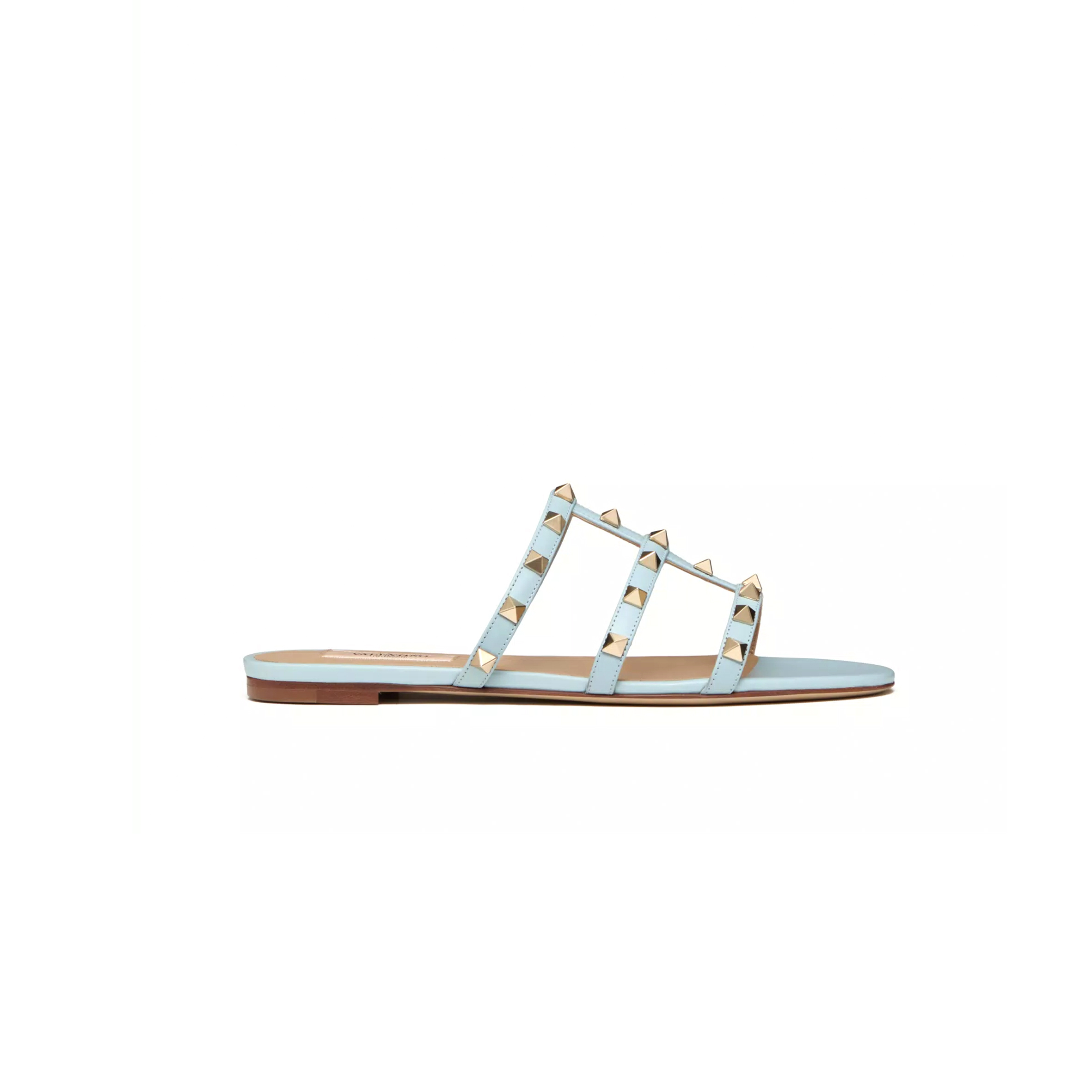VALENTINO ROCKSTUD FLAT SLIDE SANDAL 5W2S0C49VOD_ZJ4